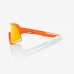 100% - S3 - NEON ORANGE - HiPER RED MULTILAYER MIRROR LENS