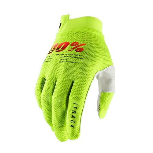 100% - iTRACK GLOVE - FLUO YELLOW
