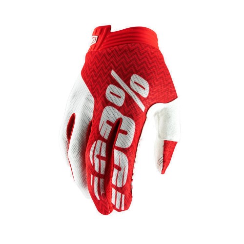 100% - iTRACK GLOVE - RED WHITE