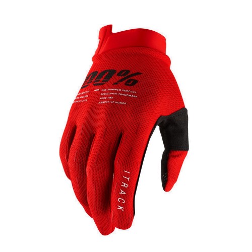100% - iTRACK GLOVE - RED