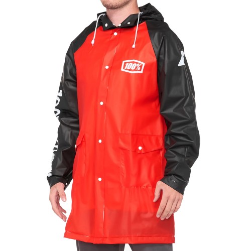 100% - JACKET - TORRENT MECHANIC'S RAINCOAT RED BLACK