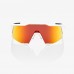 100% - SPEEDCRAFT - MATTE WHITE HiPER SILVER MIRROR LENS 100% - SPEEDCRAFT - MATTE WHITE HiPER SILVER MIRROR LENS