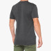 100% - SHIRT - ARGUS TECH TEE CHARCOAL HEATHER