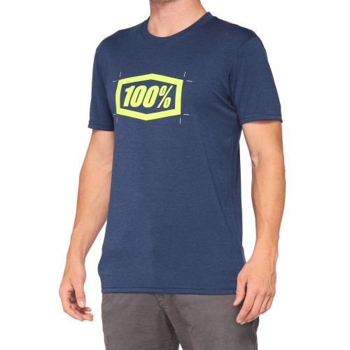 100% - SHIRT - CROPPED TECH TEE NAVY