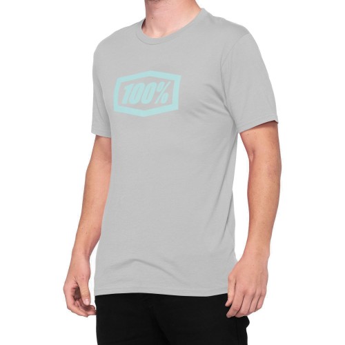 100% - SHIRT - ESSENTIAL TECH TEE LIGHT GREY