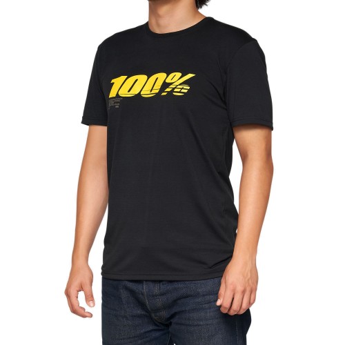 100% - SHIRT - SPEED TECH TEE BLACK