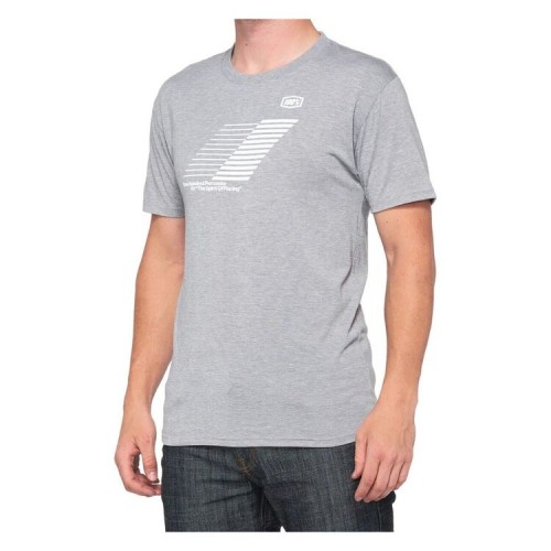 100% - SHIRT - HELIX TECH TEE HEATHER GREY