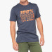 100% - SHIRT - TRADEMARK T-SHIRT NAVY HEATHER