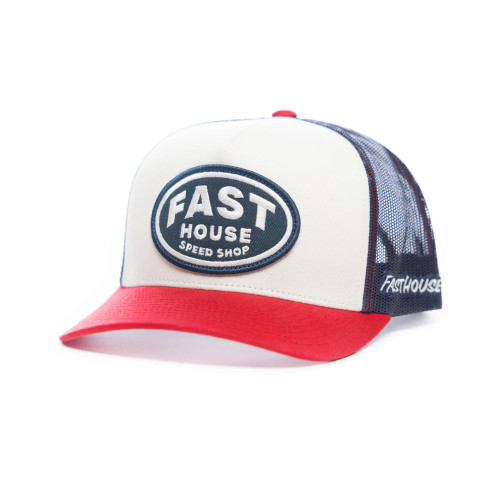 FASTHOUSE - HAT - ARCHIE HAT OFF-WHITE RED