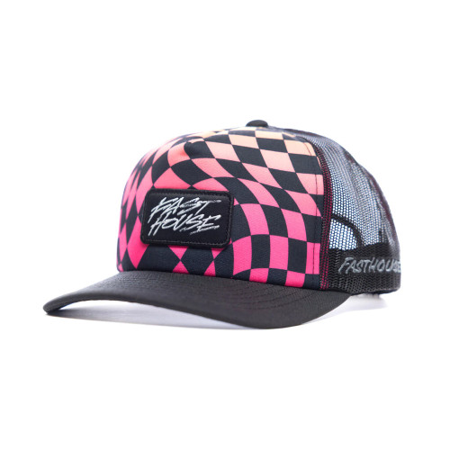 FASTHOUSE - HAT - SOUND CHECK HAT PINK BLACK